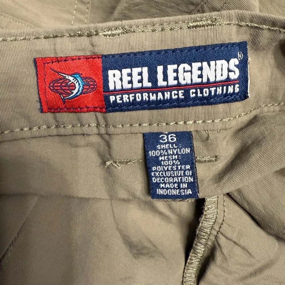 Reel Legends green Performance Shorts With Elastic Side waist for comfort